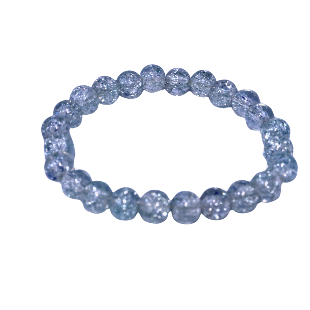 Blue Aura – Crystal Charm Bracelet
