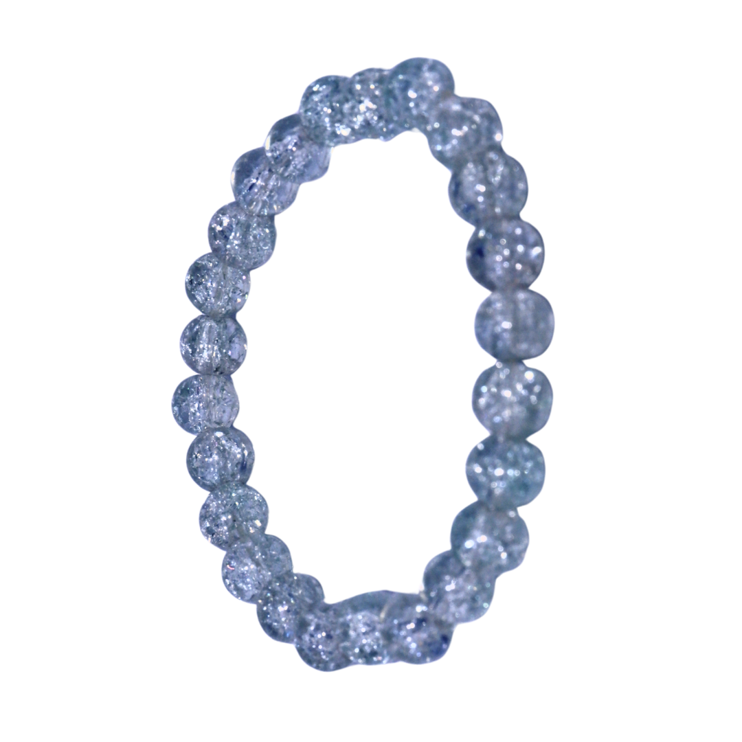 Blue Aura – Crystal Charm Bracelet