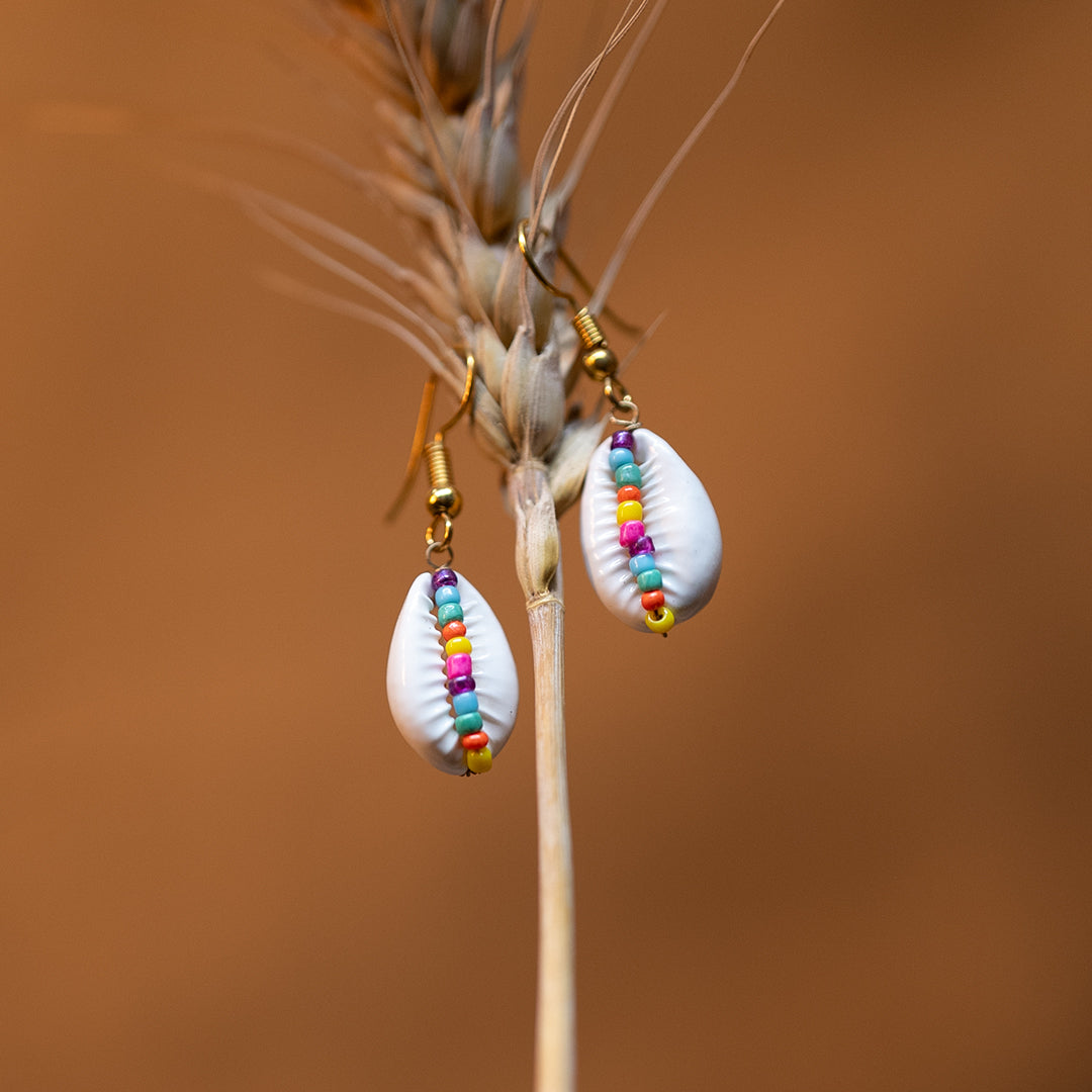 Koddi Multi-Color Earrings with 11/0 Seed Beads – Handcrafted Boho Style