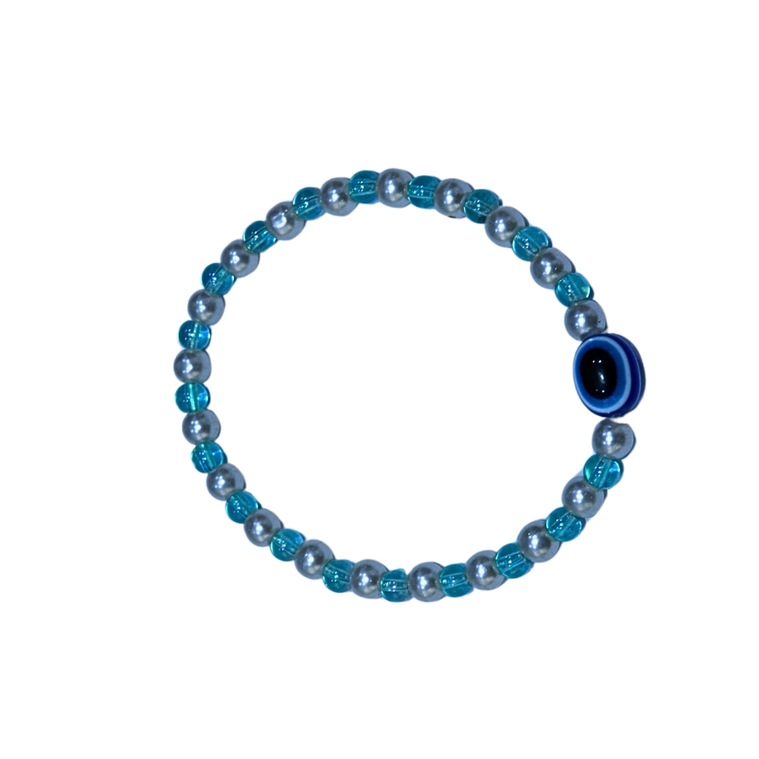 Celestial Guard – Blue Evil Eye Charm Bracelet
