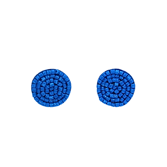 Blue Crystal Stud Earrings