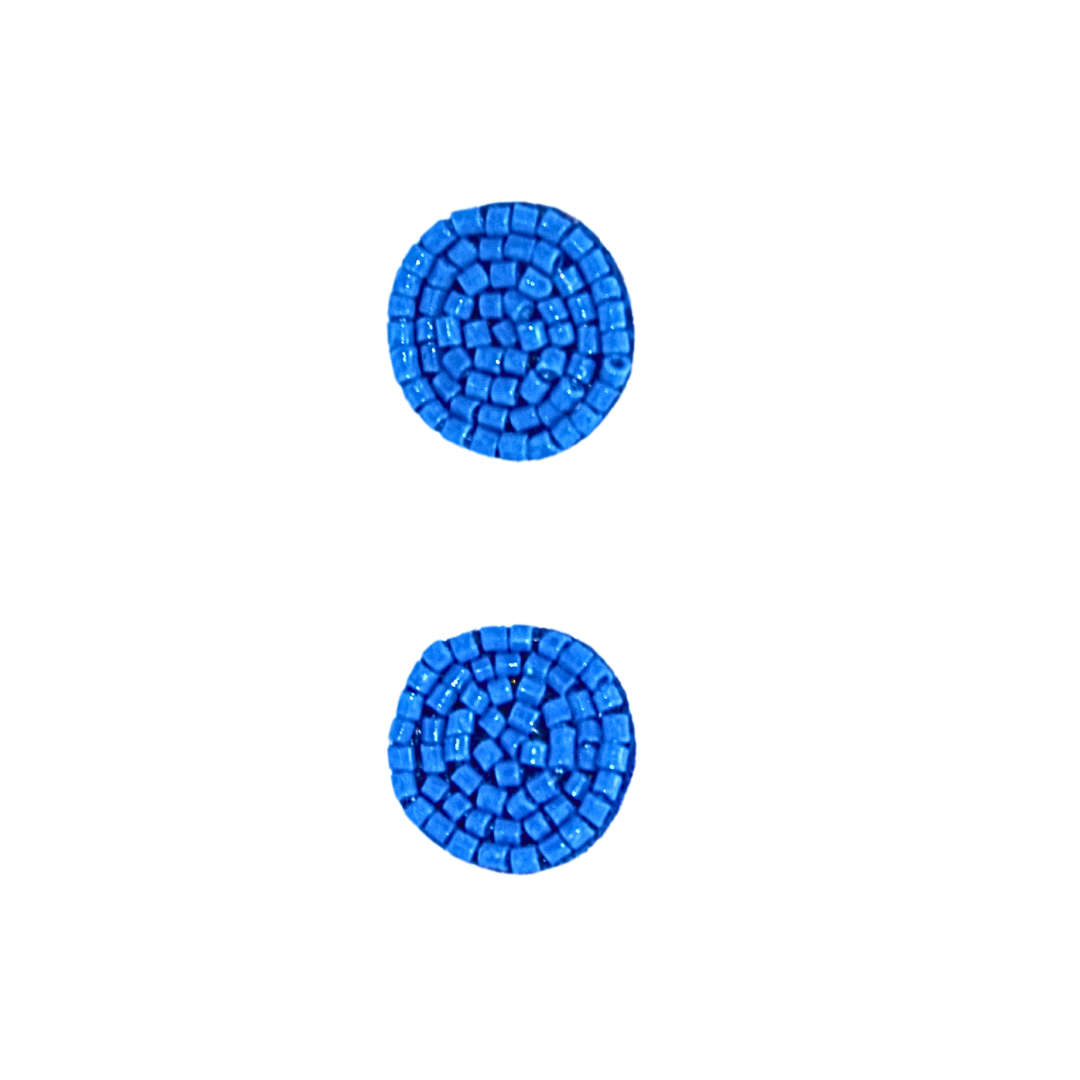 Blue Crystal Stud Earrings