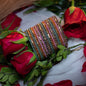 20-Layered Multi-Mix Handcuff Bangle – Green, Turquoise, Baby Pink, Cobalt Brown & Metal Beads
