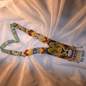 Regal Roar Boho Statement Necklace – Multicolor Woven Seed Beads & Lion Design