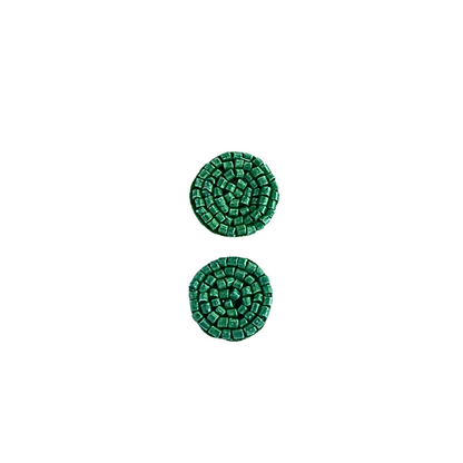 Ocean Mist – Sea Green Crystal Stud Earrings