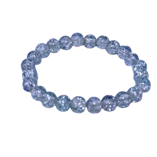 Blue Aura – Crystal Charm Bracelet