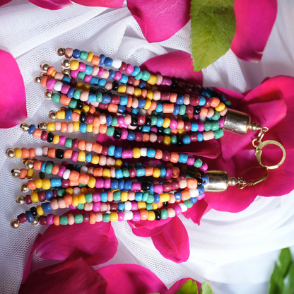 ColorBurst Boho Earrings – Vibrant Multicolor Bead Design