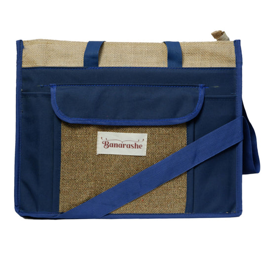 Eco Friendly Blue Jute Conference Bags