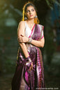 Purple with All Zari Art Handloom Katan Pure Silk Saree