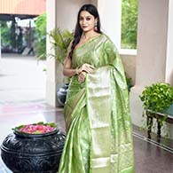 Banarasi Saree  | A Symbol of Timeless Grace Seaweed Pale Green